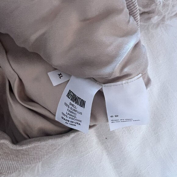 Reformation Freddie Faux Fur Bomber Jacket - Picture 7 of 7